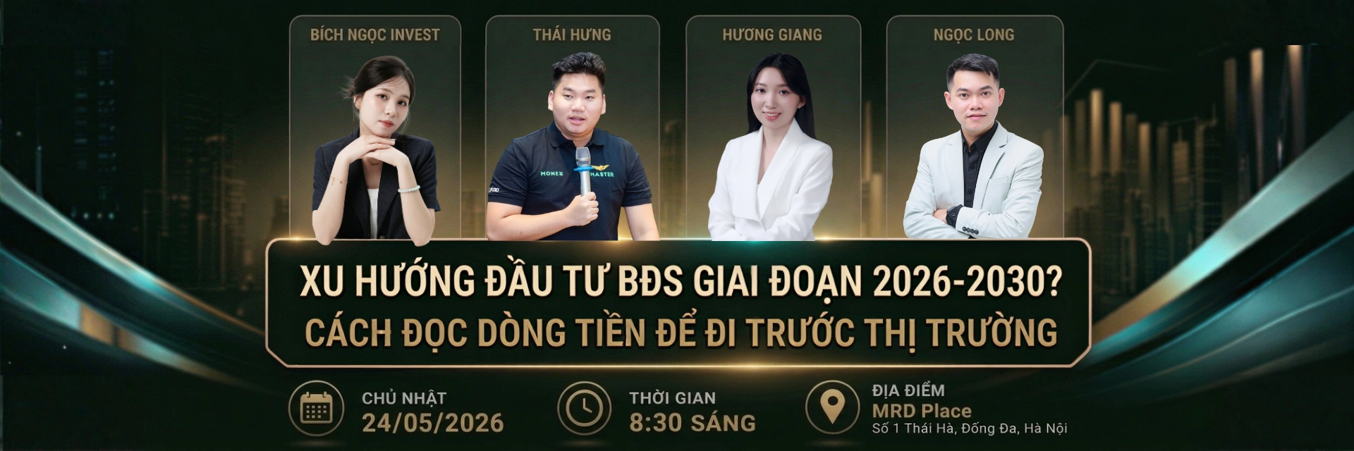 Xu hướng đầu tư BĐS 2026–2030 — Workshop miễn phí 24/05/2026